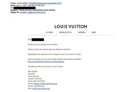 mail louis vuitton|Louis Vuitton customer service email.